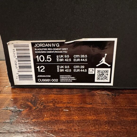 Nike Air Jordan 4 Retro Golf Bred Shoes